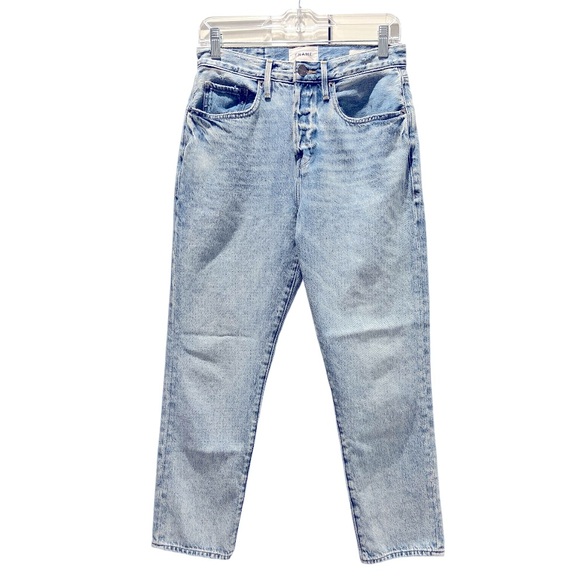 Frame Denim Denim - Frame Le Original Straight Leg Button Fly Jeans in San Diego Light Wash 26 Blue